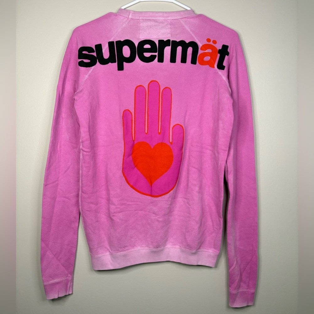 Freecity Supervintage pink Supermat Open Hand Sweatshirt Women's XXS